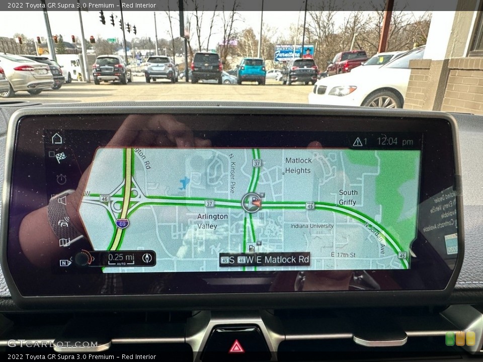 Red Interior Navigation for the 2022 Toyota GR Supra 3.0 Premium #145360836