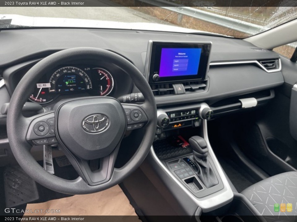 Black Interior Dashboard for the 2023 Toyota RAV4 XLE AWD #145362693