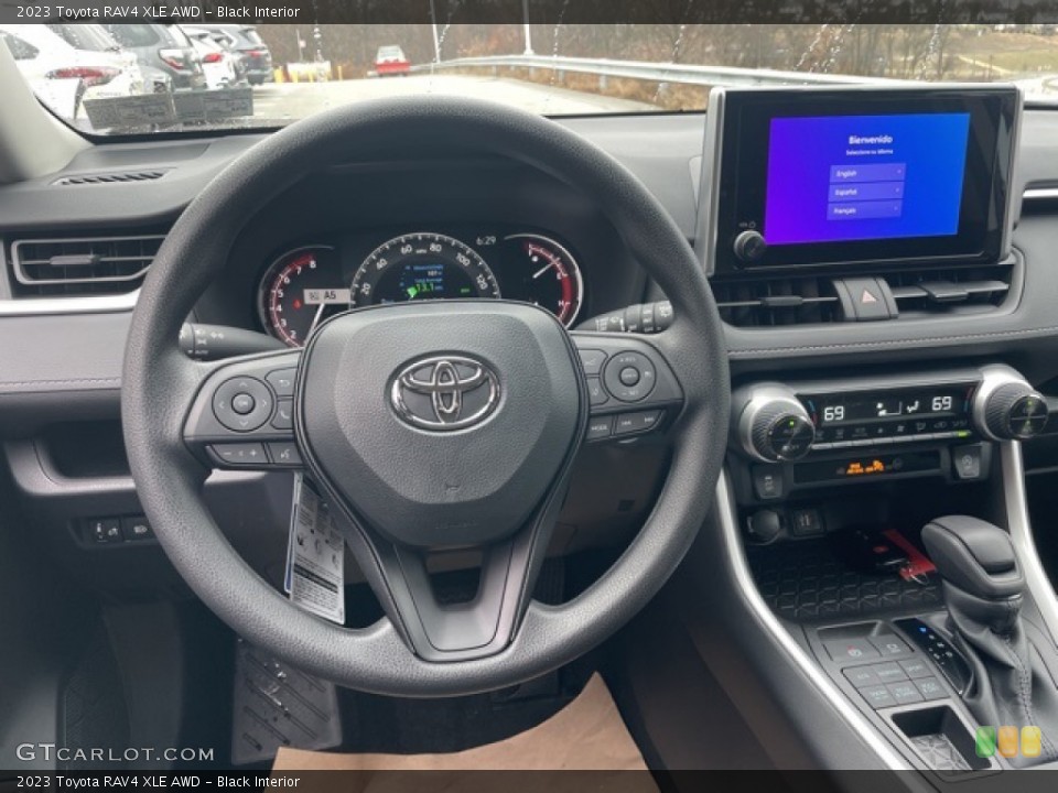 Black Interior Steering Wheel for the 2023 Toyota RAV4 XLE AWD #145362841
