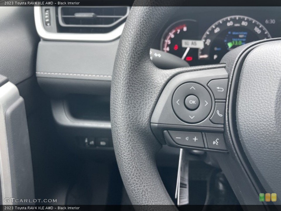 Black Interior Steering Wheel for the 2023 Toyota RAV4 XLE AWD #145362948