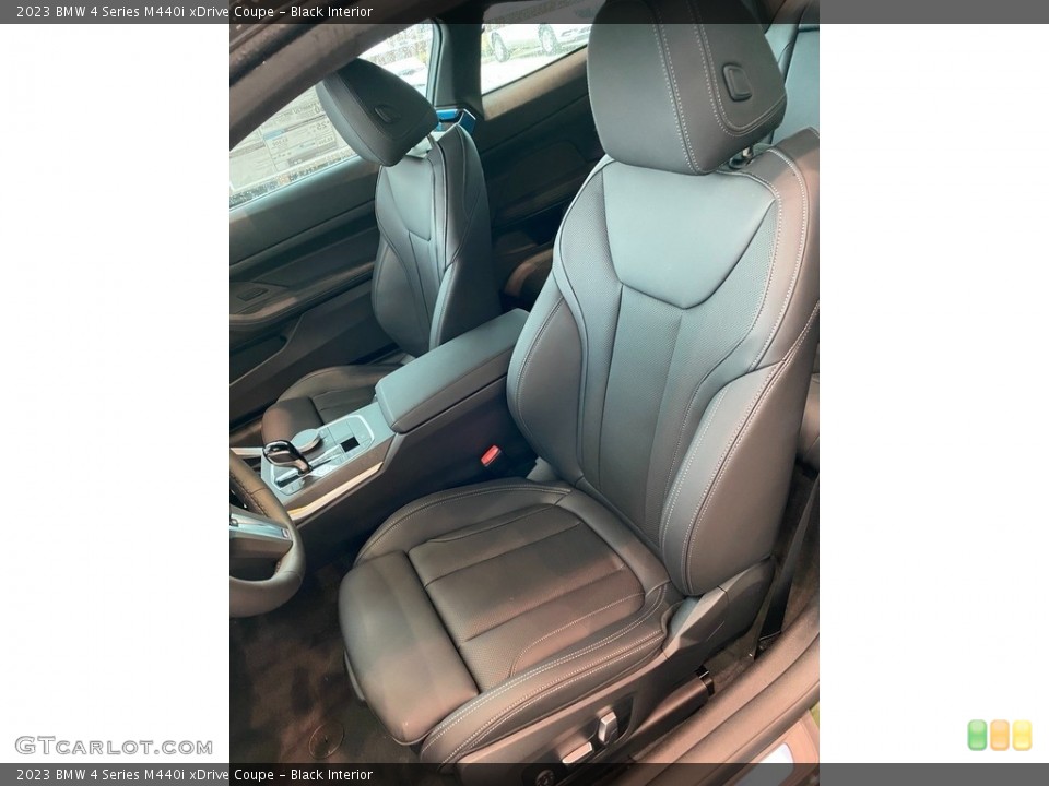 Black Interior Front Seat for the 2023 BMW 4 Series M440i xDrive Coupe #145363018