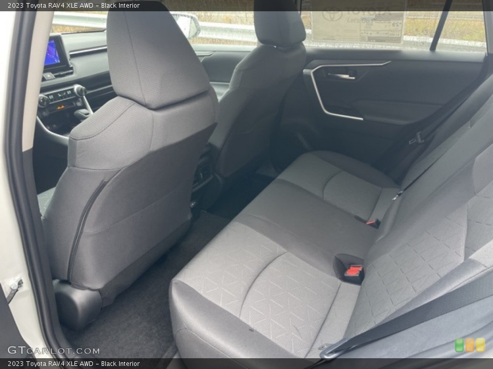 Black Interior Rear Seat for the 2023 Toyota RAV4 XLE AWD #145363023