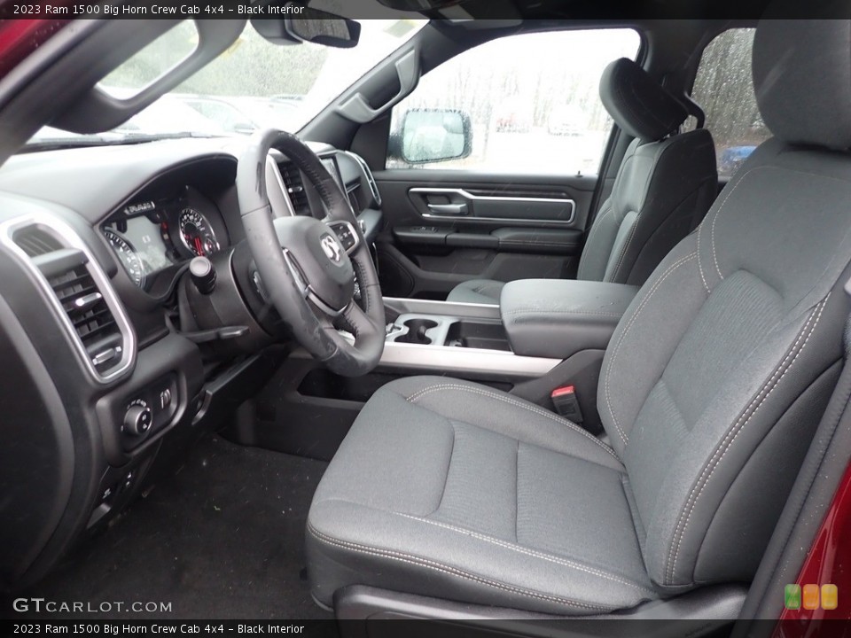 Black Interior Photo for the 2023 Ram 1500 Big Horn Crew Cab 4x4 #145363545