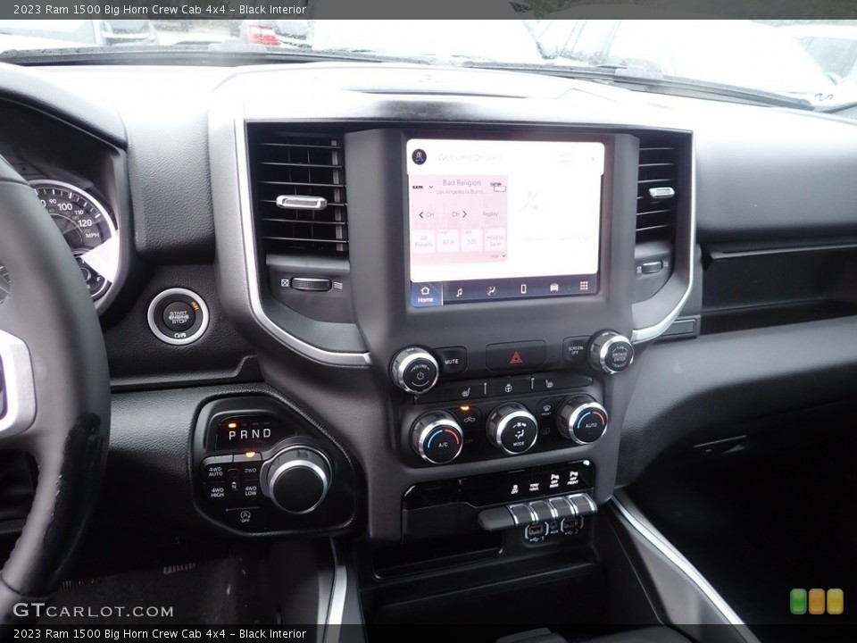 Black Interior Controls for the 2023 Ram 1500 Big Horn Crew Cab 4x4 #145363614