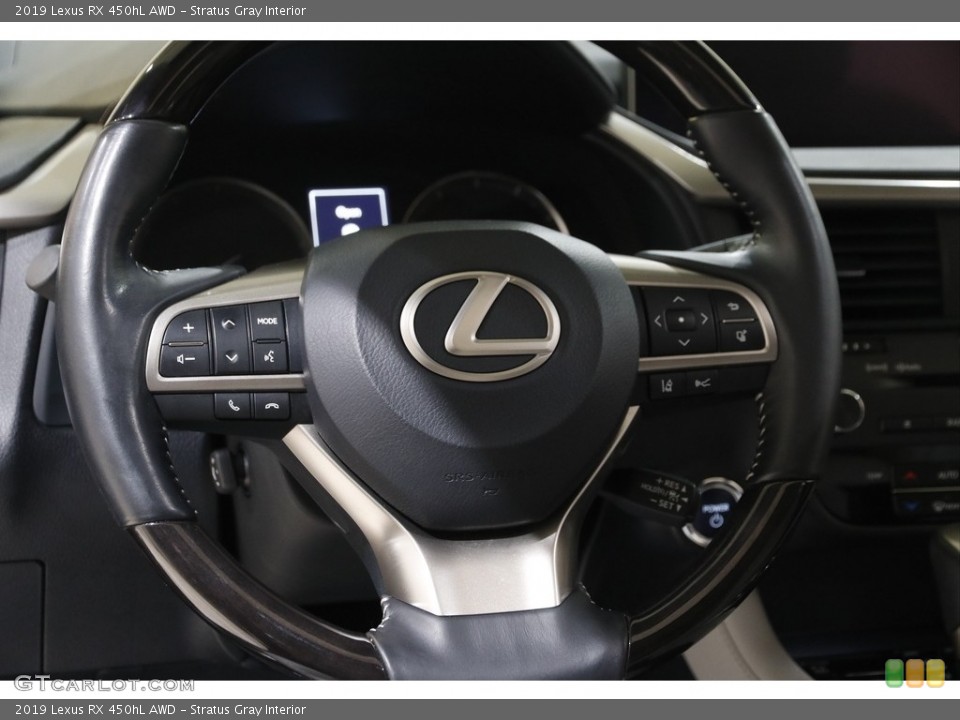 Stratus Gray Interior Steering Wheel for the 2019 Lexus RX 450hL AWD #145363722