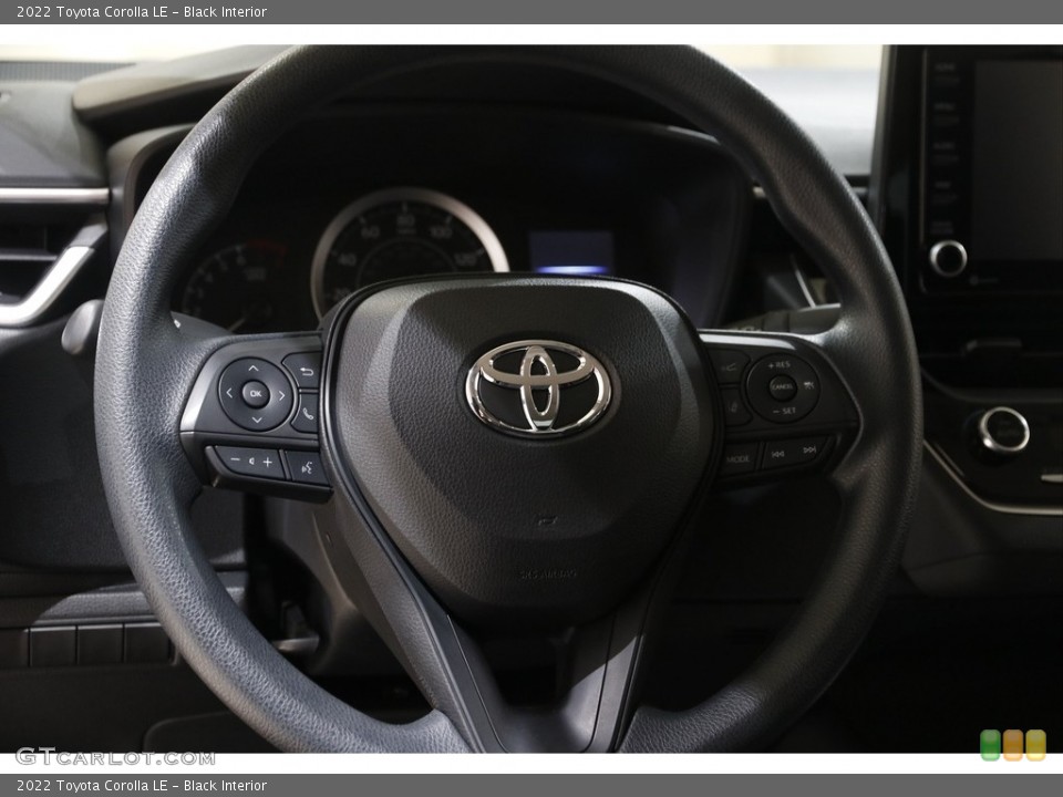 Black Interior Steering Wheel for the 2022 Toyota Corolla LE #145364754