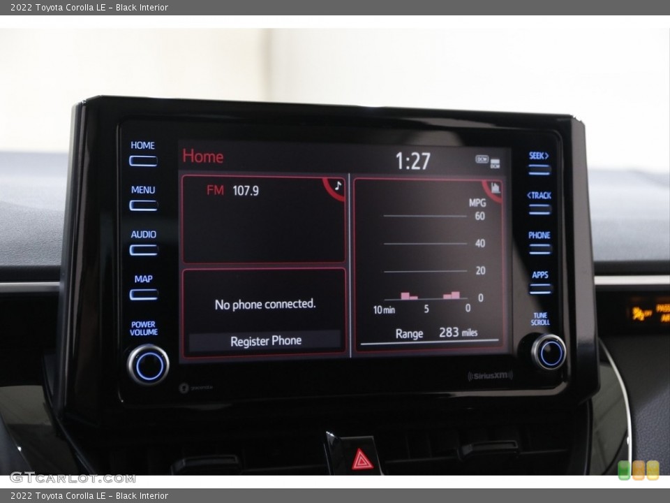 Black Interior Controls for the 2022 Toyota Corolla LE #145364805