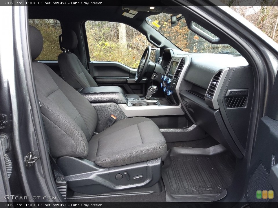 Earth Gray Interior Front Seat for the 2019 Ford F150 XLT SuperCrew 4x4 #145367059