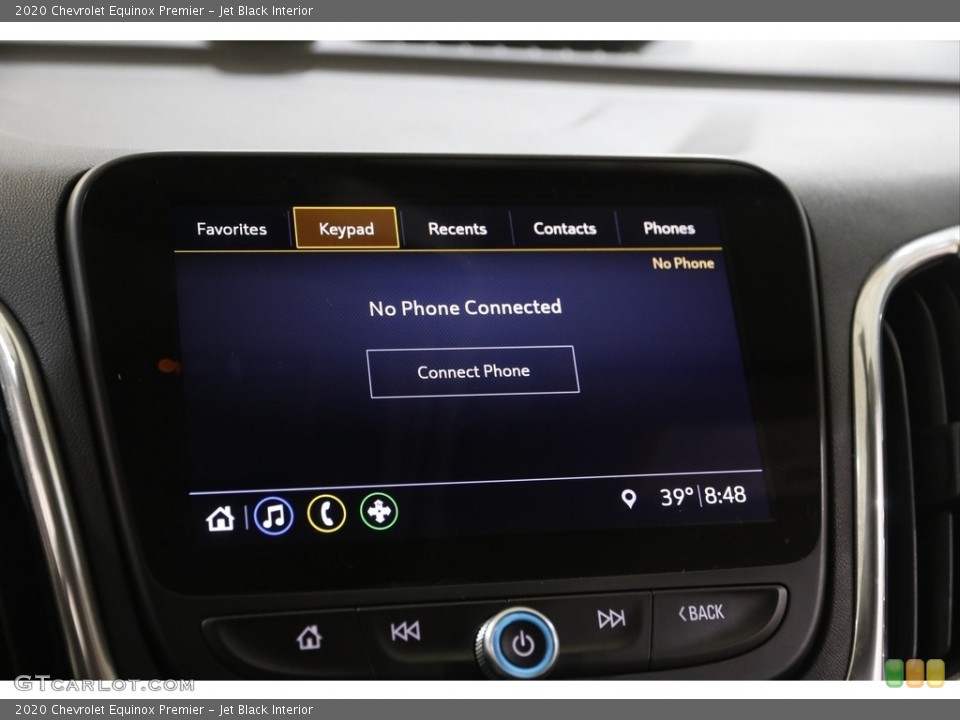 Jet Black Interior Controls for the 2020 Chevrolet Equinox Premier #145367461