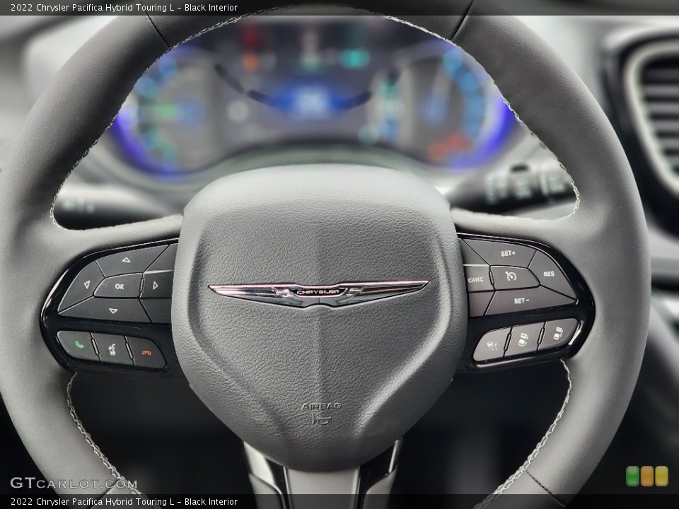 Black Interior Steering Wheel for the 2022 Chrysler Pacifica Hybrid Touring L #145368515