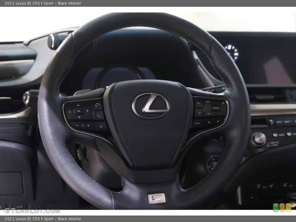 Black Interior Steering Wheel for the 2021 Lexus ES 350 F Sport #145368878