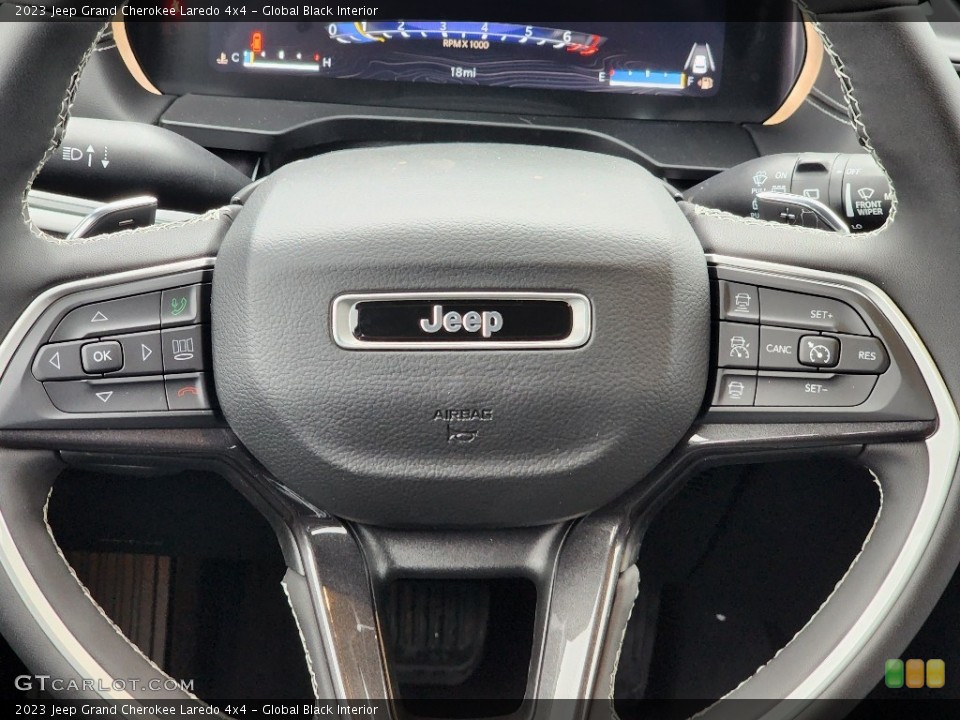 Global Black Interior Steering Wheel for the 2023 Jeep Grand Cherokee Laredo 4x4 #145369583