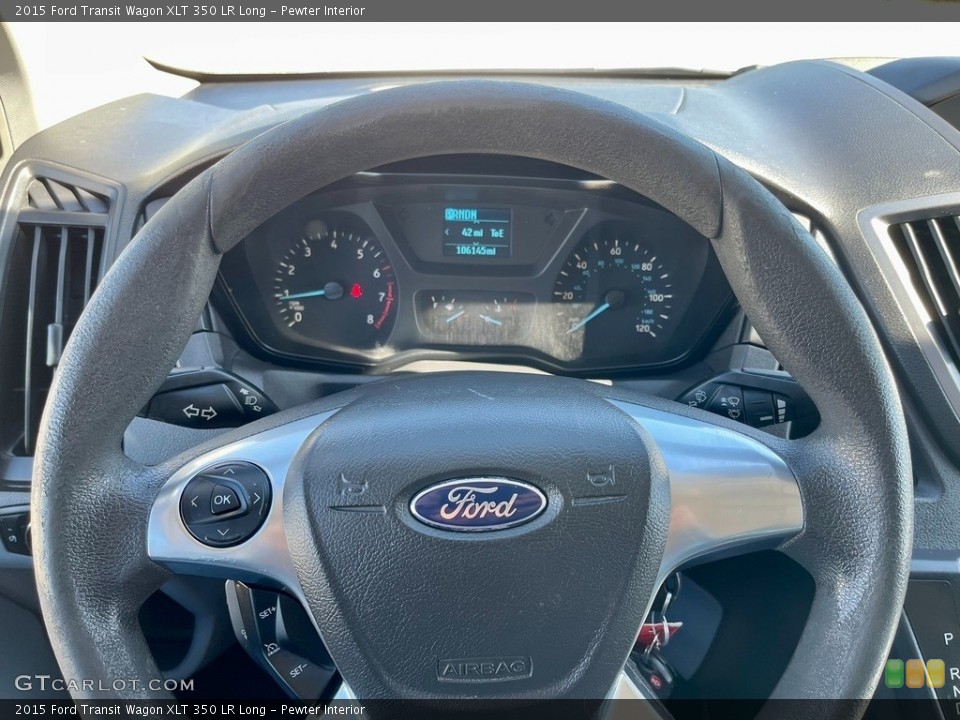 Pewter Interior Steering Wheel for the 2015 Ford Transit Wagon XLT 350 LR Long #145369592