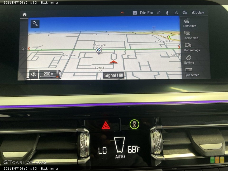 Black Interior Navigation for the 2021 BMW Z4 sDrive30i #145369682