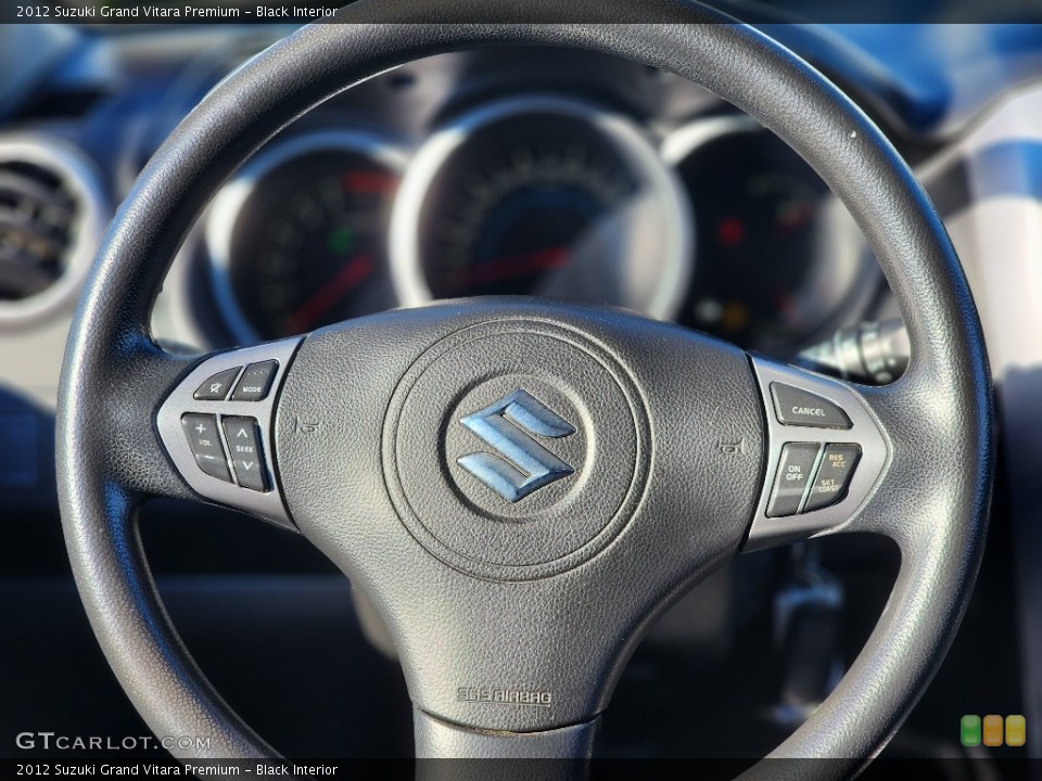 Black Interior Steering Wheel for the 2012 Suzuki Grand Vitara Premium #145371208