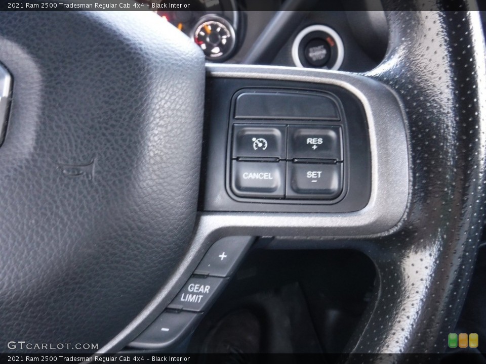 Black Interior Steering Wheel for the 2021 Ram 2500 Tradesman Regular Cab 4x4 #145375618