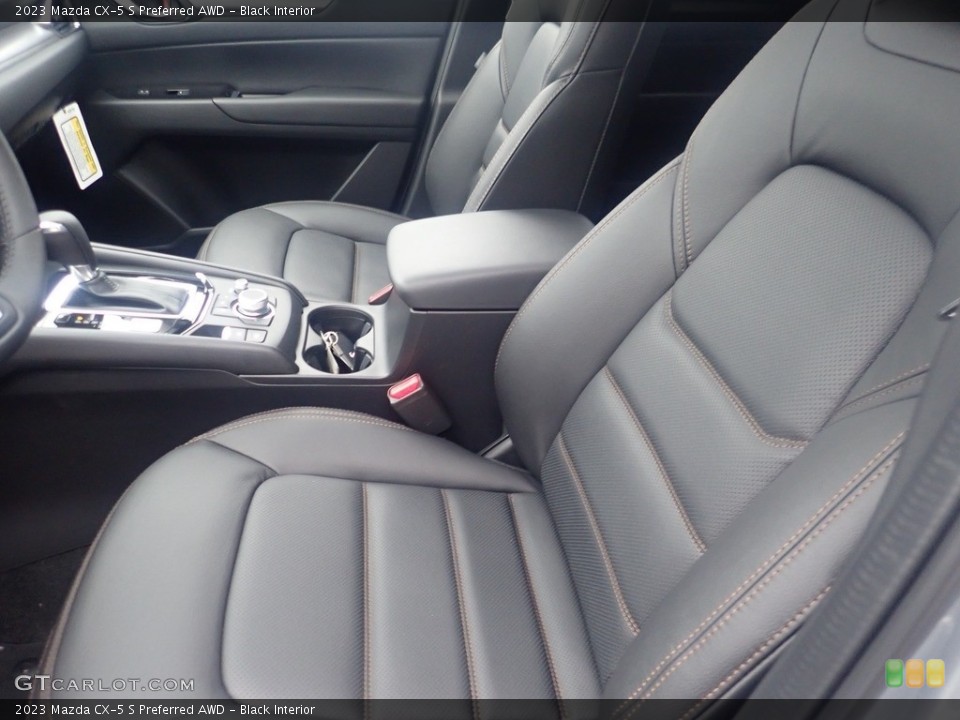 Black Interior Front Seat for the 2023 Mazda CX-5 S Preferred AWD #145375735