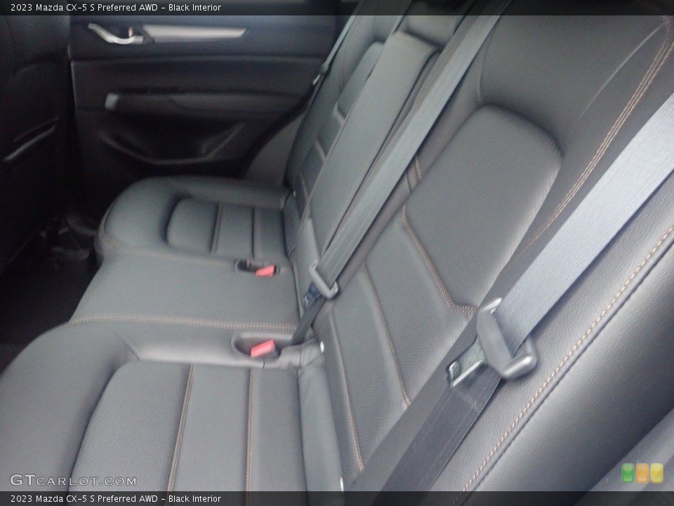 Black Interior Rear Seat for the 2023 Mazda CX-5 S Preferred AWD #145375756