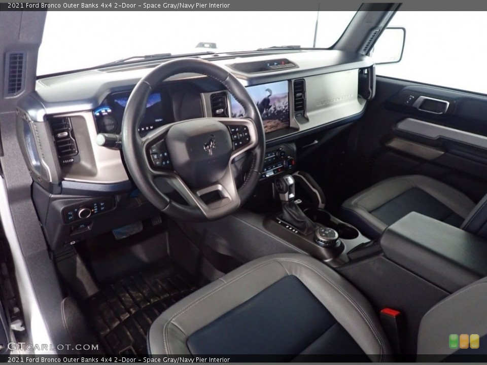 Space Gray/Navy Pier Interior Dashboard for the 2021 Ford Bronco Outer Banks 4x4 2-Door #145375879