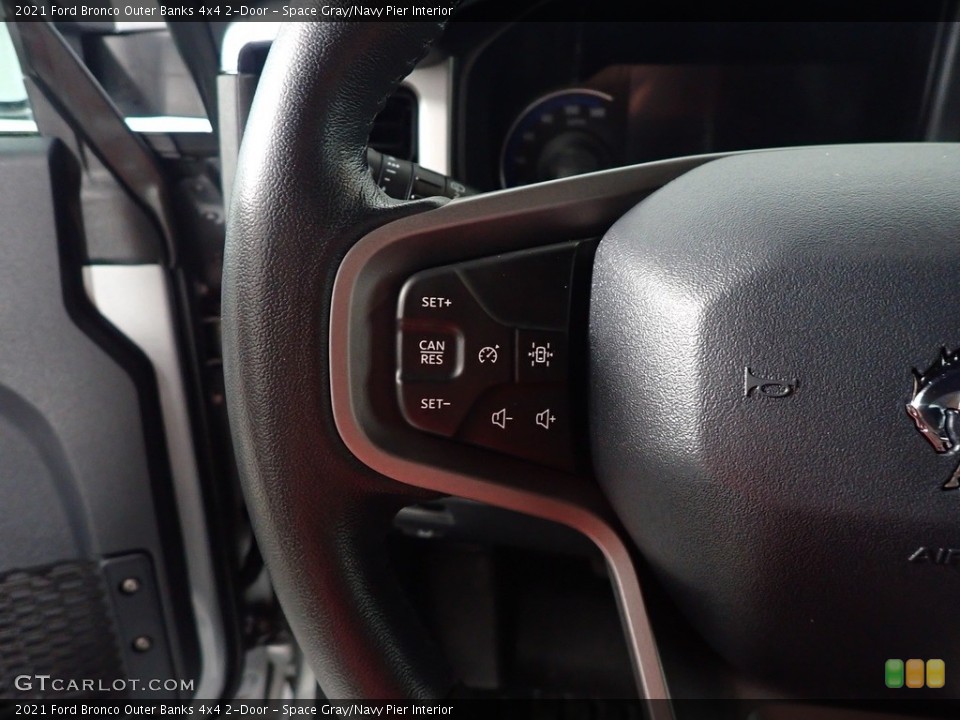 Space Gray/Navy Pier Interior Steering Wheel for the 2021 Ford Bronco Outer Banks 4x4 2-Door #145375996