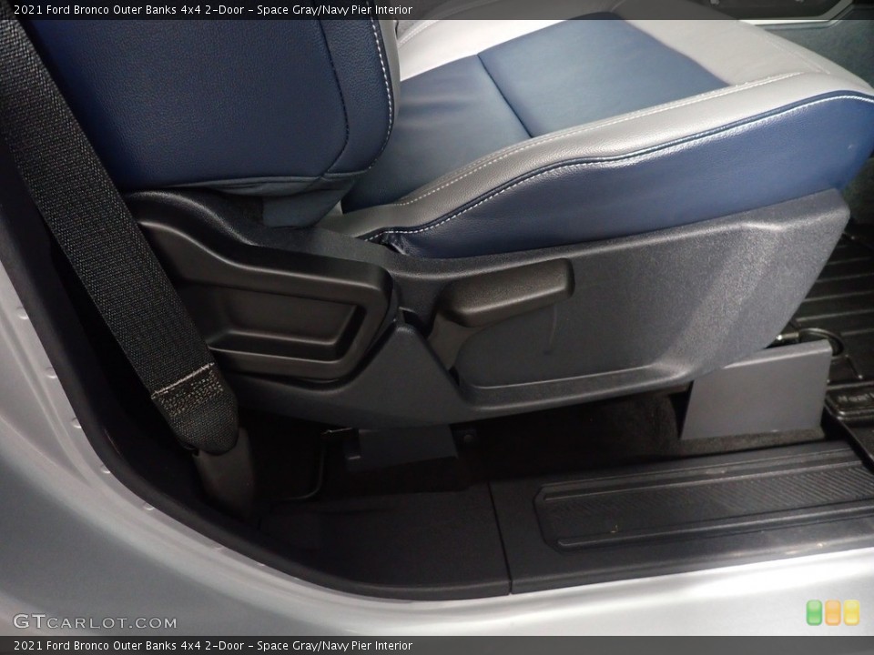 Space Gray/Navy Pier Interior Front Seat for the 2021 Ford Bronco Outer Banks 4x4 2-Door #145376182