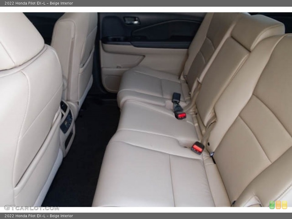 Beige Interior Rear Seat for the 2022 Honda Pilot EX-L #145377280