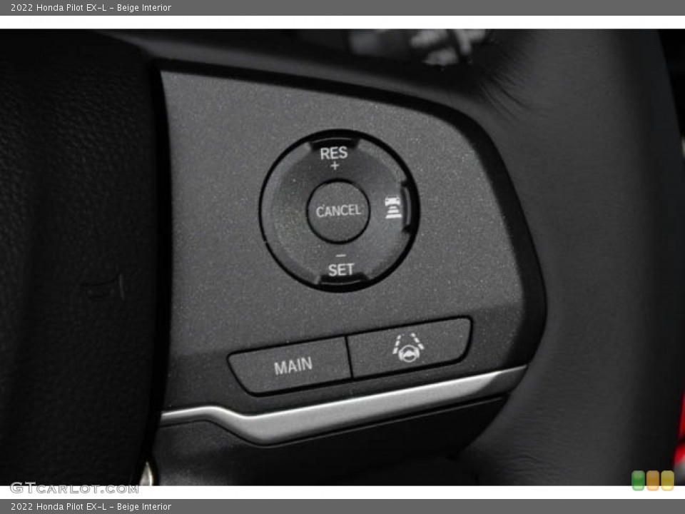 Beige Interior Steering Wheel for the 2022 Honda Pilot EX-L #145377376
