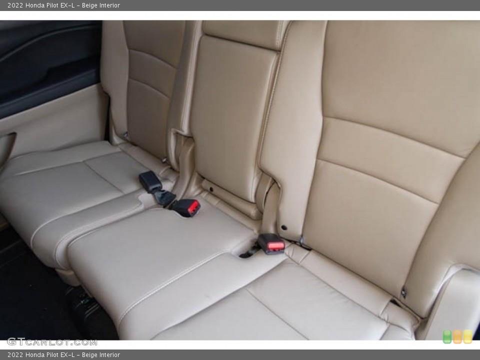 Beige Interior Rear Seat for the 2022 Honda Pilot EX-L #145377523