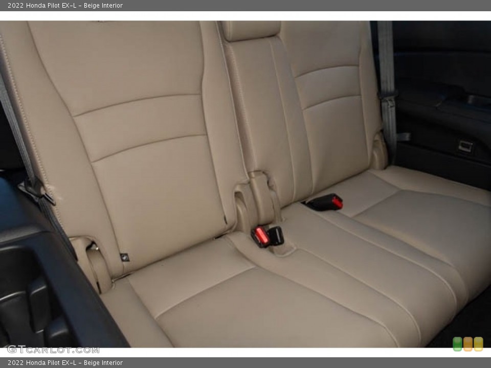 Beige Interior Rear Seat for the 2022 Honda Pilot EX-L #145377562