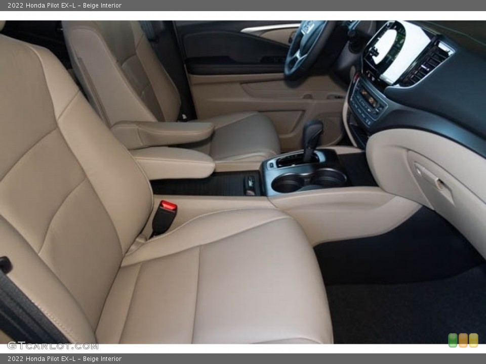Beige Interior Front Seat for the 2022 Honda Pilot EX-L #145377631