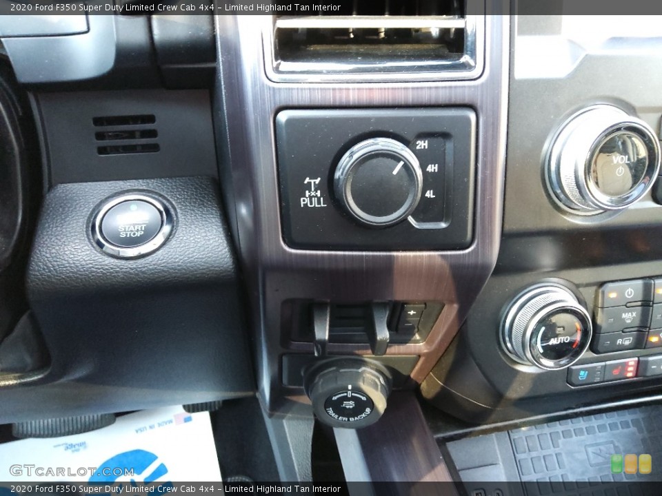 Limited Highland Tan Interior Controls for the 2020 Ford F350 Super Duty Limited Crew Cab 4x4 #145378333