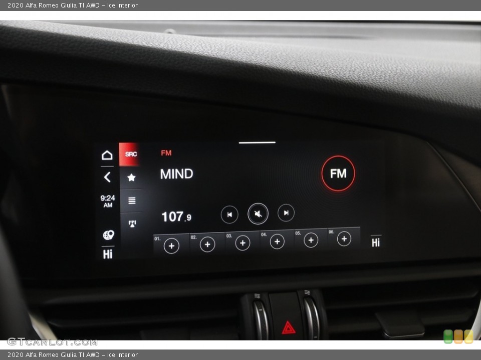 Ice Interior Controls for the 2020 Alfa Romeo Giulia TI AWD #145378402