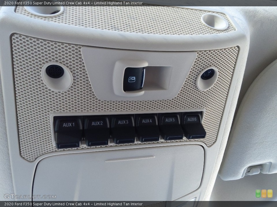 Limited Highland Tan Interior Controls for the 2020 Ford F350 Super Duty Limited Crew Cab 4x4 #145378717
