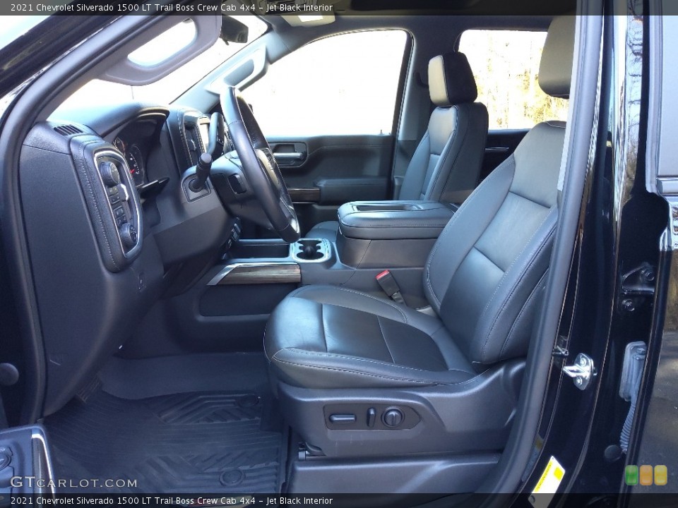 Jet Black Interior Front Seat for the 2021 Chevrolet Silverado 1500 LT Trail Boss Crew Cab 4x4 #145379332