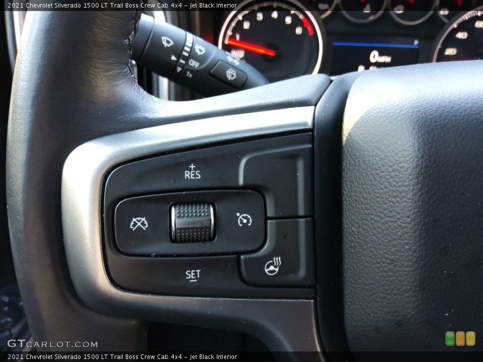 Jet Black Interior Steering Wheel for the 2021 Chevrolet Silverado 1500 LT Trail Boss Crew Cab 4x4 #145379662