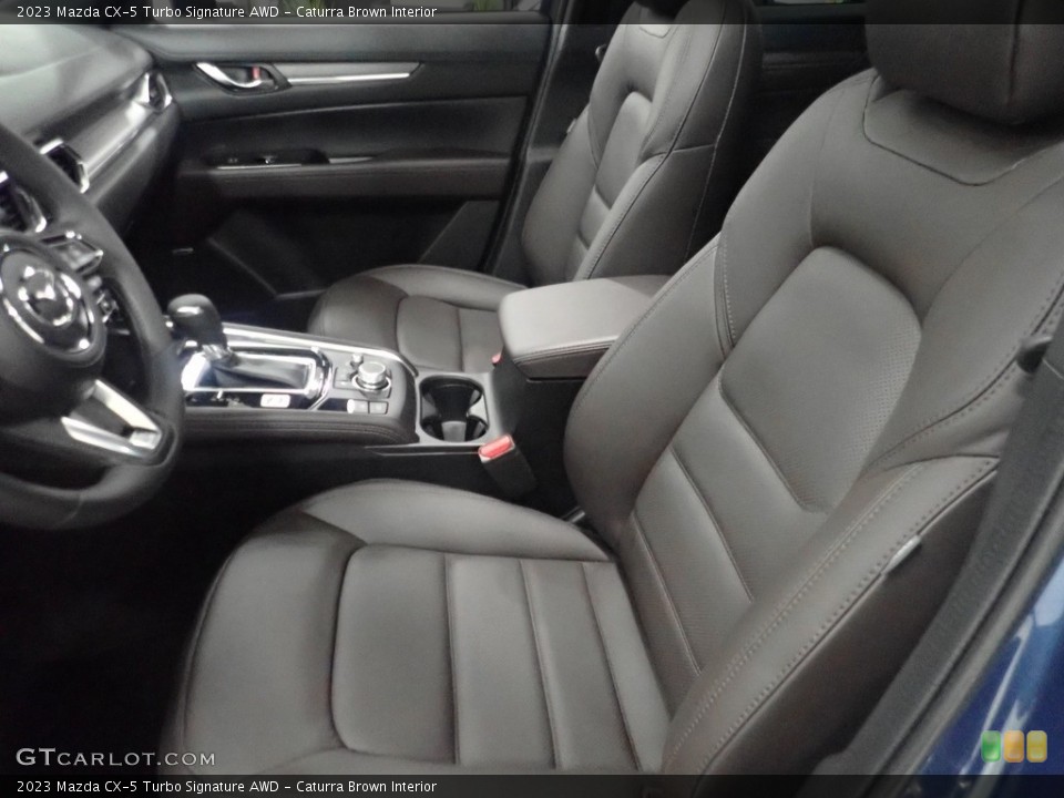 Caturra Brown Interior Front Seat for the 2023 Mazda CX-5 Turbo Signature AWD #145379728