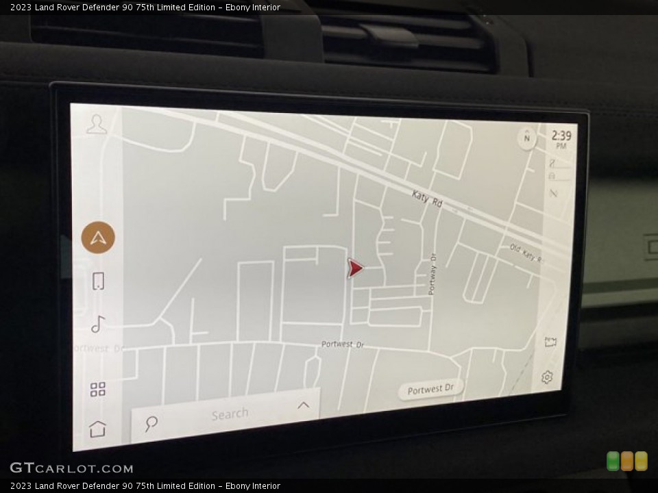 Ebony Interior Navigation for the 2023 Land Rover Defender 90 75th Limited Edition #145380202