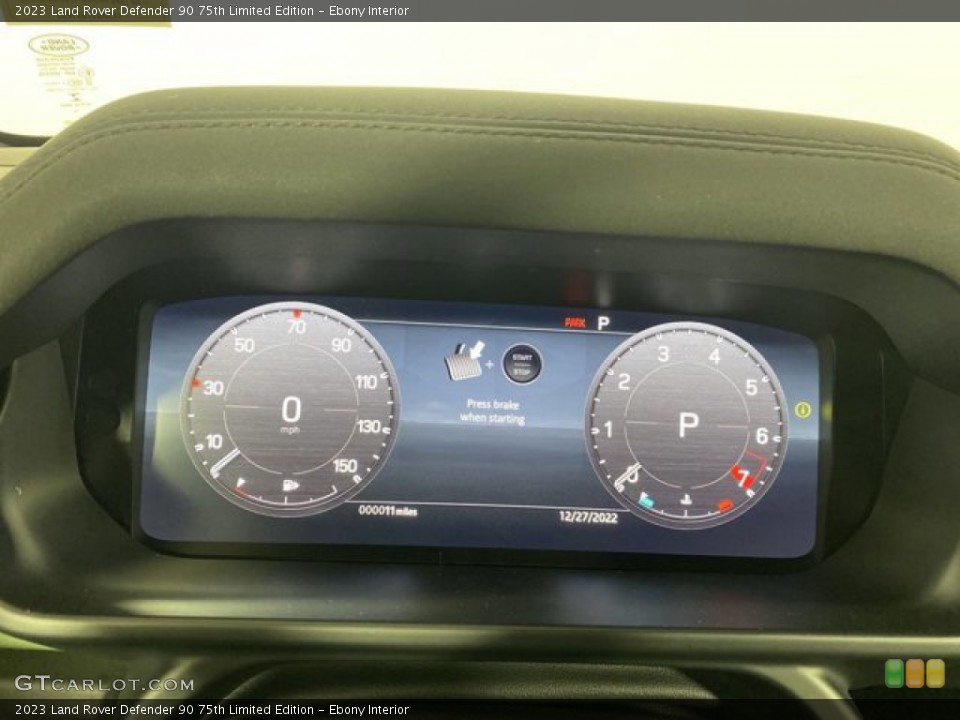 Ebony Interior Gauges for the 2023 Land Rover Defender 90 75th Limited Edition #145380226