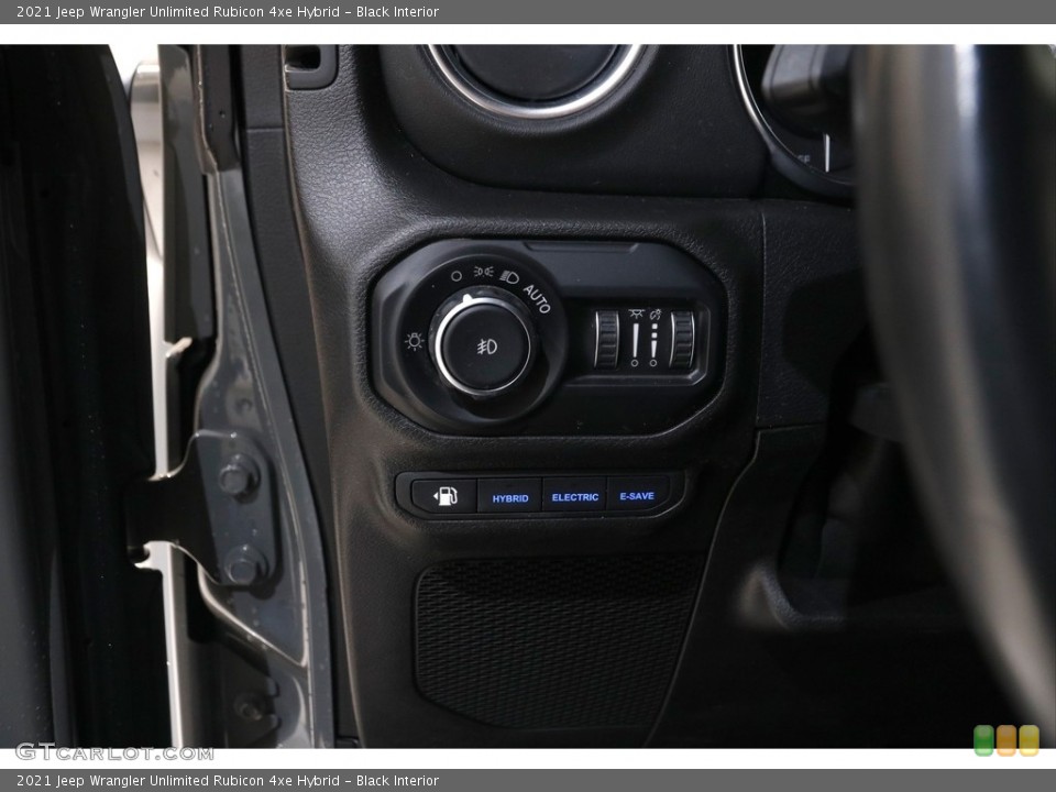 Black Interior Controls for the 2021 Jeep Wrangler Unlimited Rubicon 4xe Hybrid #145380880