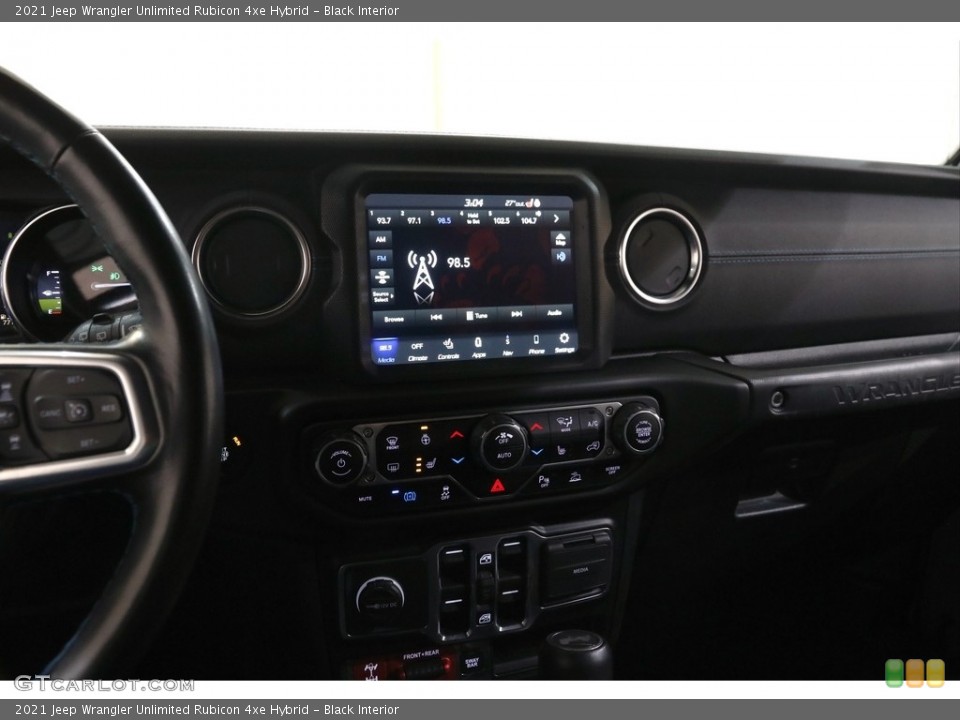 Black Interior Controls for the 2021 Jeep Wrangler Unlimited Rubicon 4xe Hybrid #145380943