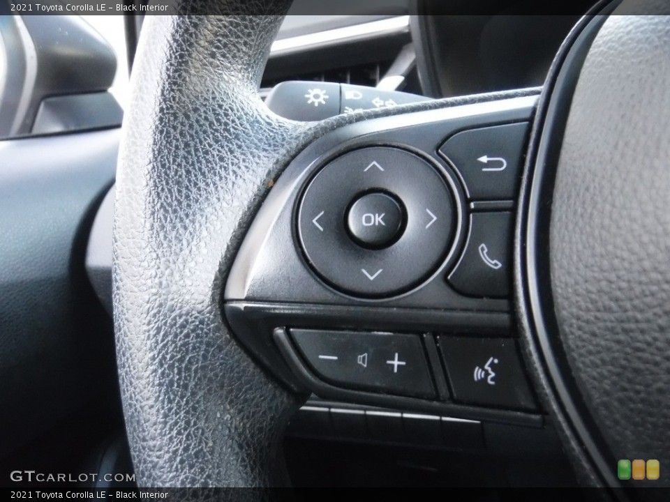 Black Interior Steering Wheel for the 2021 Toyota Corolla LE #145381021