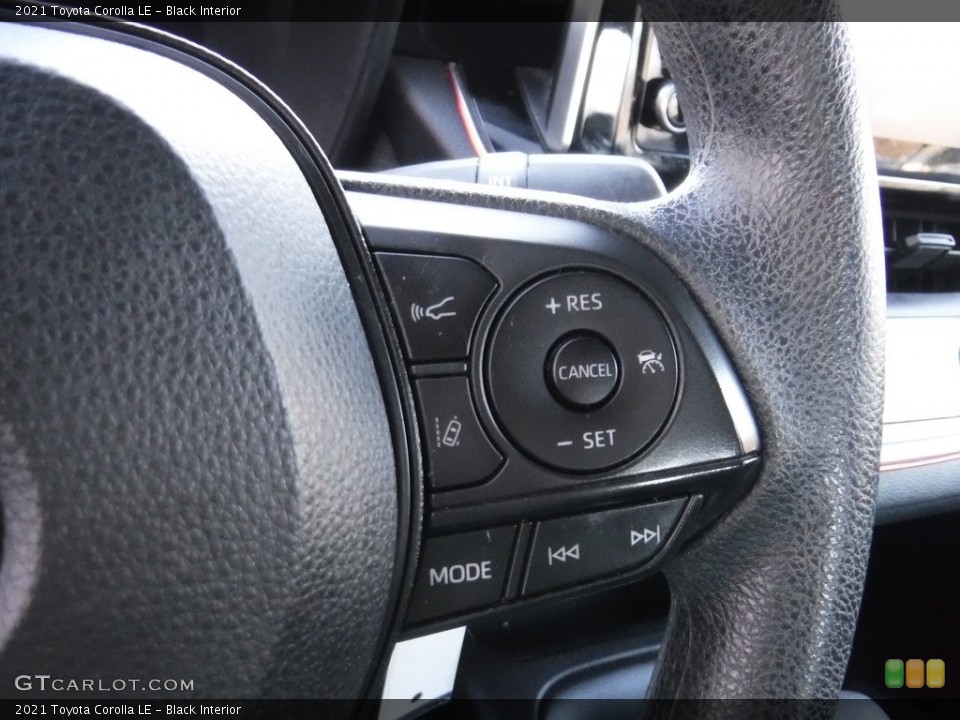 Black Interior Steering Wheel for the 2021 Toyota Corolla LE #145381039