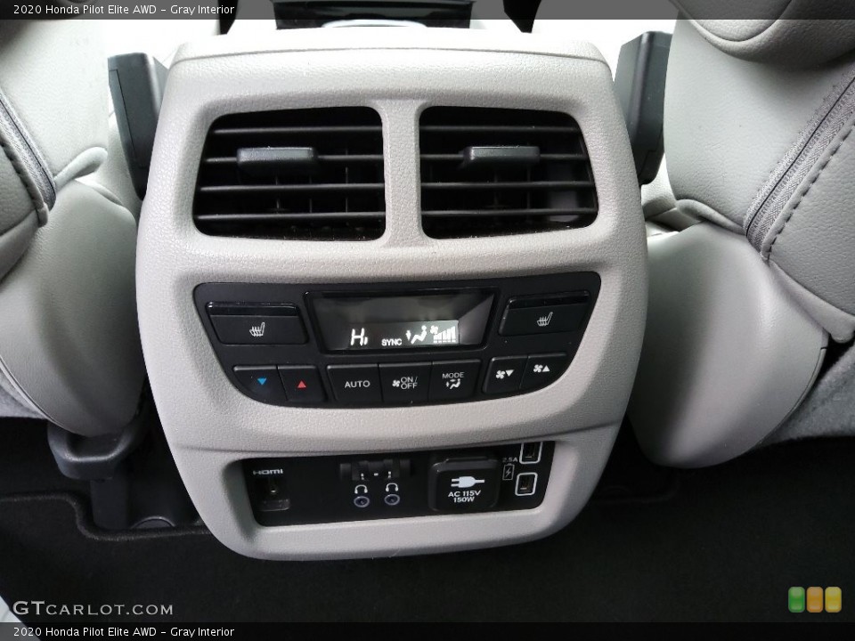 Gray Interior Controls for the 2020 Honda Pilot Elite AWD #145381123