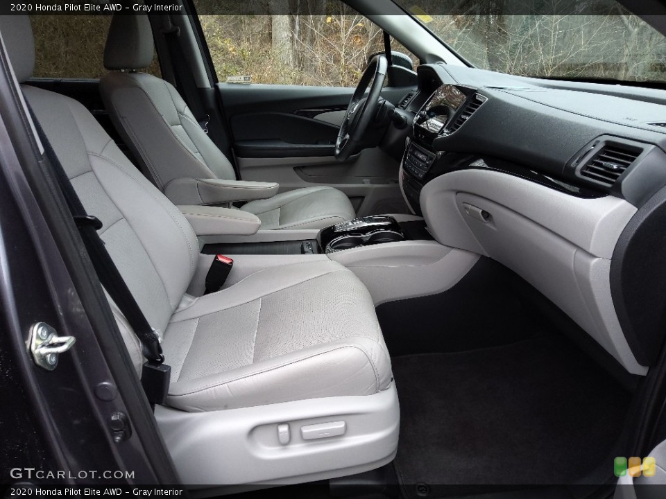 Gray Interior Front Seat for the 2020 Honda Pilot Elite AWD #145381304