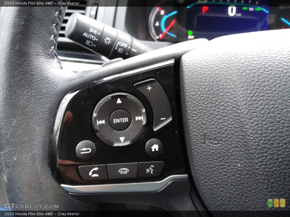 Gray Interior Steering Wheel for the 2020 Honda Pilot Elite AWD #145381345