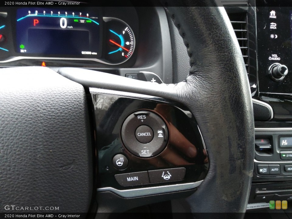Gray Interior Steering Wheel for the 2020 Honda Pilot Elite AWD #145381369