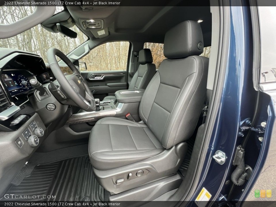 Jet Black Interior Photo for the 2022 Chevrolet Silverado 1500 LTZ Crew Cab 4x4 #145381892