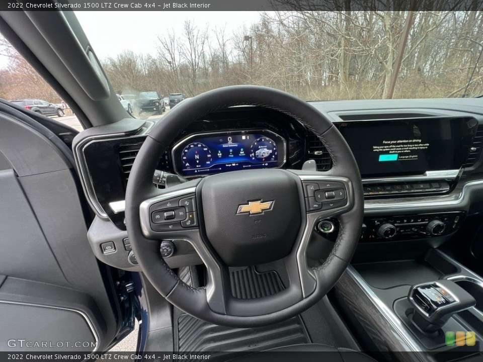 Jet Black Interior Dashboard for the 2022 Chevrolet Silverado 1500 LTZ Crew Cab 4x4 #145381951