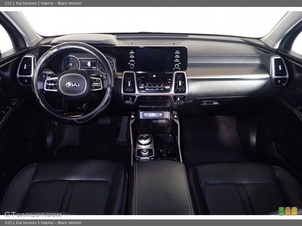 Black Interior Photo for the 2021 Kia Sorento S Hybrid #145382335