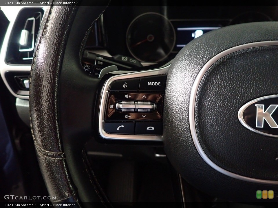 Black Interior Steering Wheel for the 2021 Kia Sorento S Hybrid #145382452